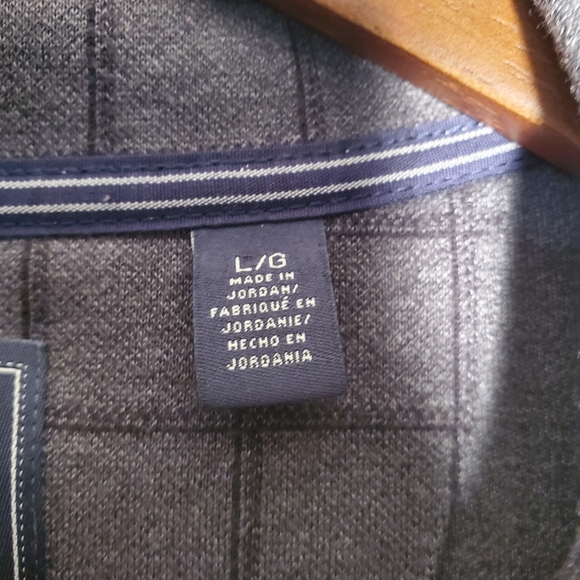 Mens Gray Large ARROW Half Zip Sweater - Picture 2 of 7